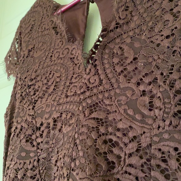 Deep Purple Lace Cocktail Dress - Picture 6 of 7